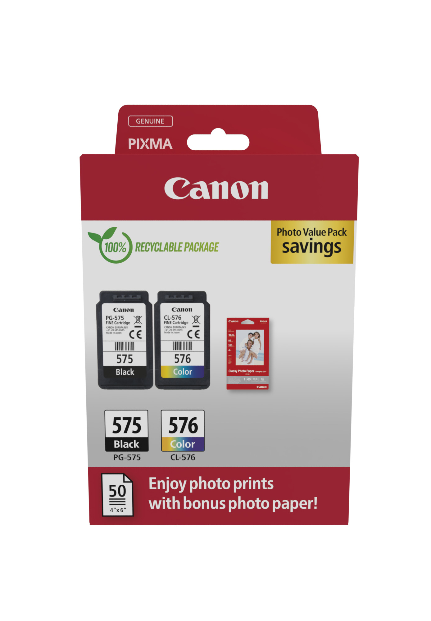 Patrone Canon PG-575/CL-576    BK,C,M,Y