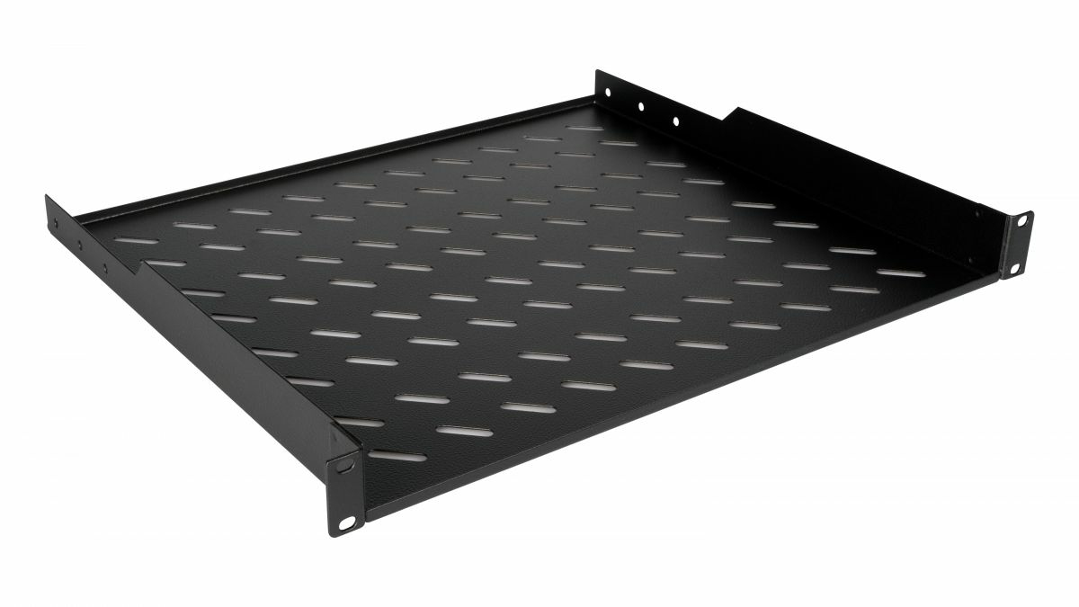 Equip Fester Fachboden 19', 1HE, 600mm, Schwarz