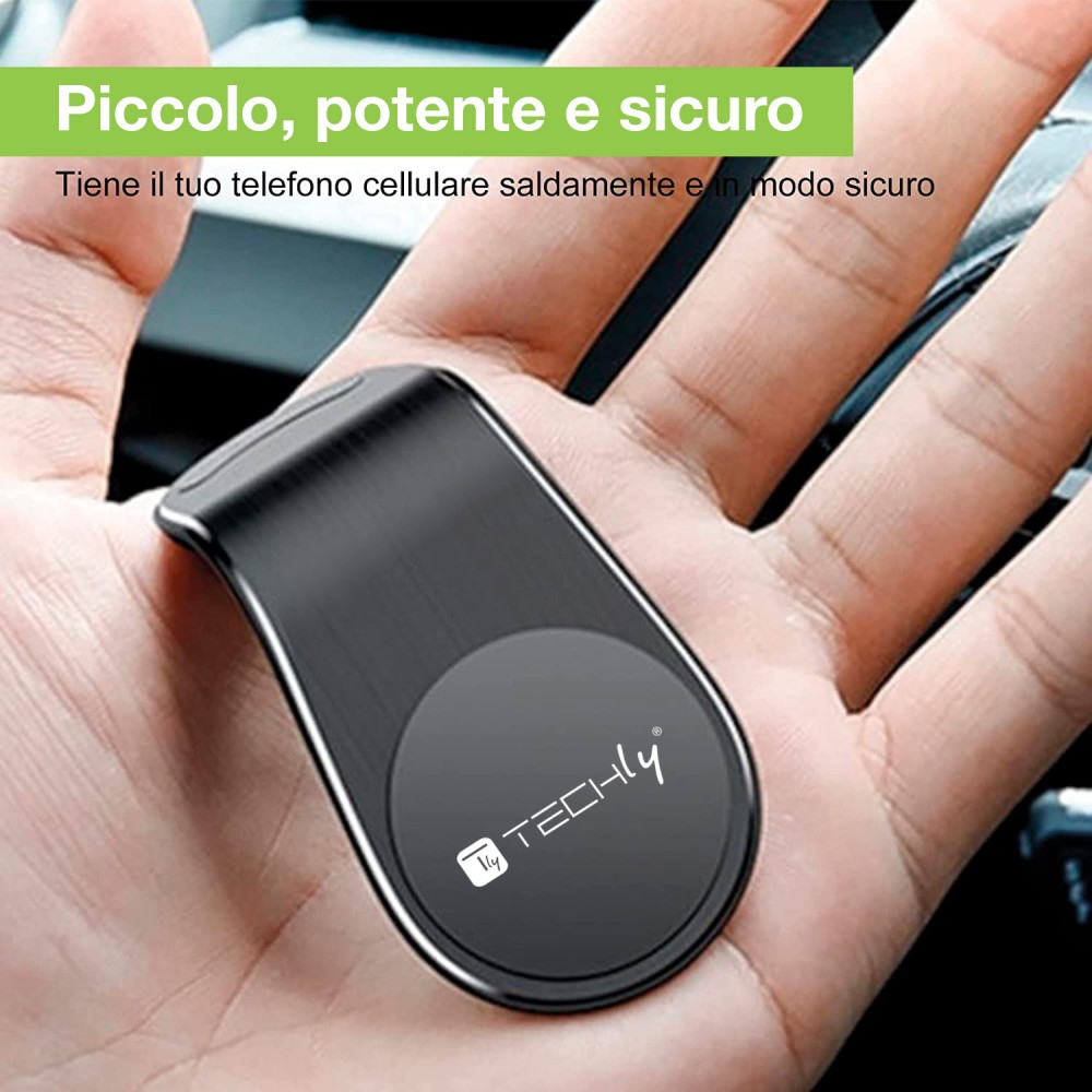 Techly Magnetische Autohalterung für Smartphones
