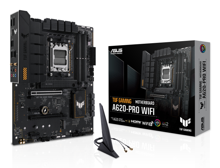 ASUS TUF GAMING A620-PRO WIFI (AMD,AM5,DDR5,ATX) ASUS TUF GAMING A620-PRO WIFI (AMD,AM5,DDR5,ATX)