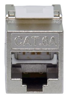 Equip Keystone Jack geschirmt Cat6A LSA schlank wzf.8Stk sil