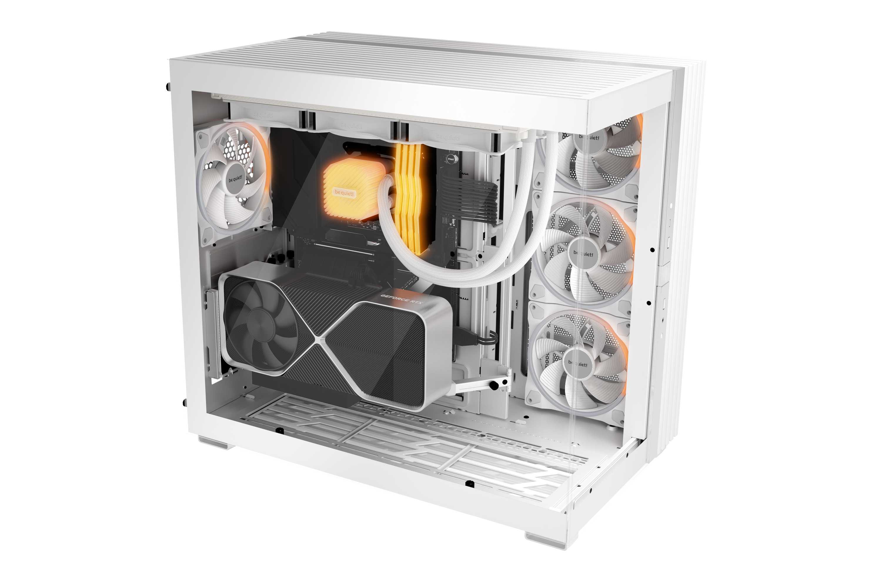 be quiet! Lüfter 140*140*25 Light Wings PWM Reverse White Lüfter