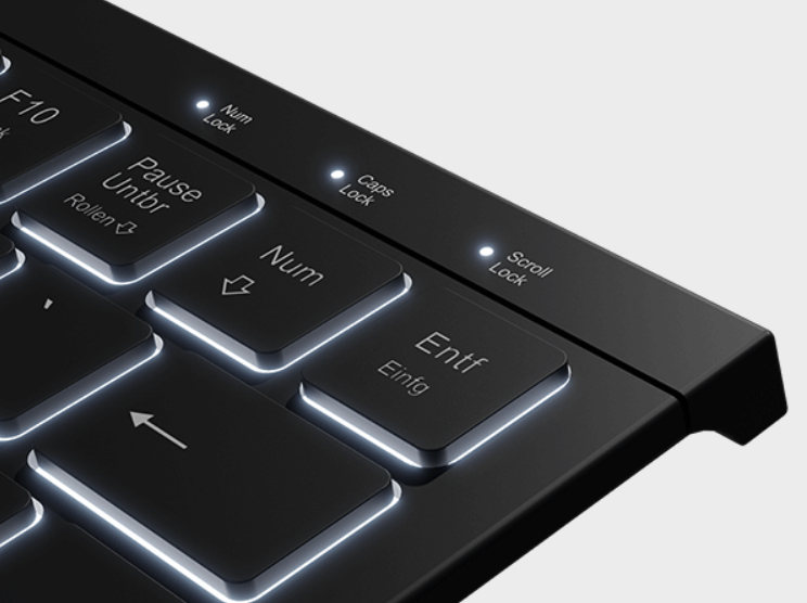 KeySonic KSK-5010ELC (DE) Tastatur Haus USB QWERTZ Deutsch Schwarz
