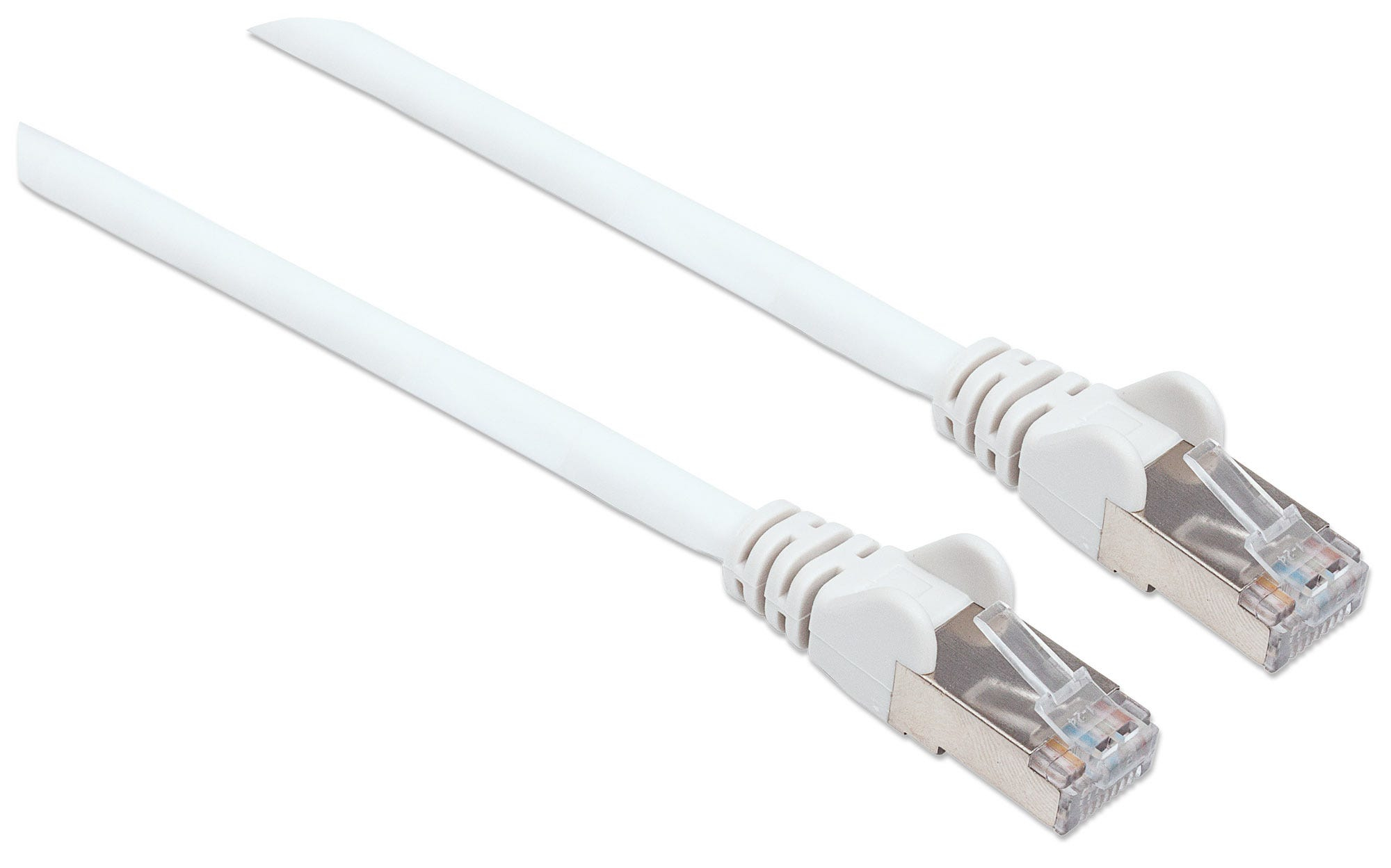INTELLINET Patchkabel RJ45 S/FTP Cat6 7,5m LSZH Hebels. weiß