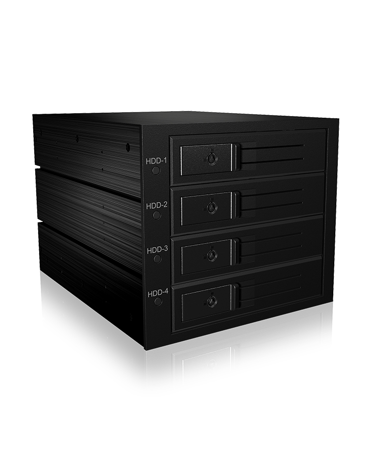 Backplane IcyBox 4x3,5" SATA/&shy;SAS HDD/&shy;SSD -> 3x 5,25" Schacht ret