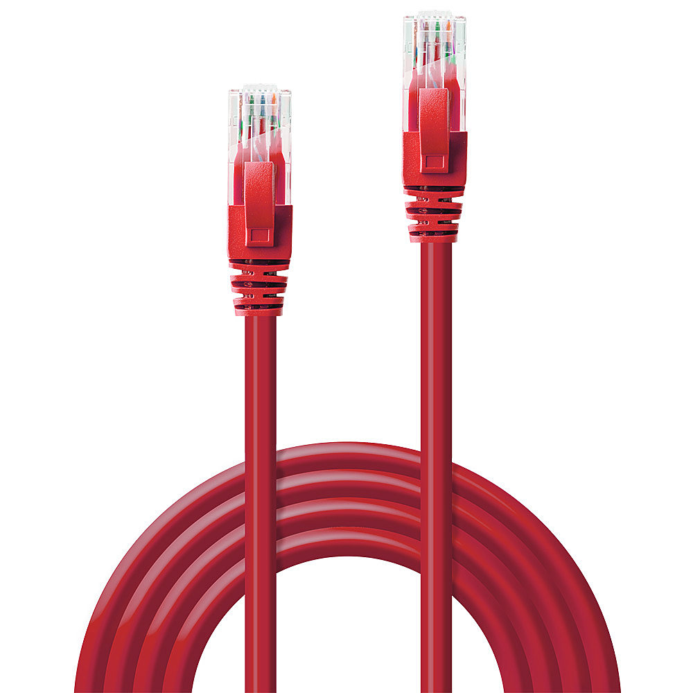 LINDY Patchkabel Cat6 U/UTP rot 5.00m