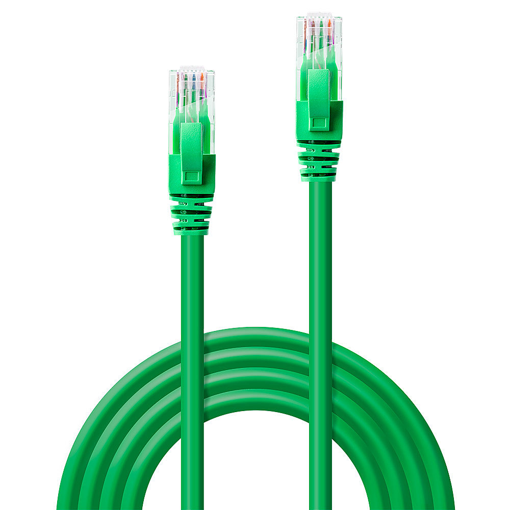LINDY Patchkabel Cat6 U/UTP grün 1.00m Patchkabel RJ45