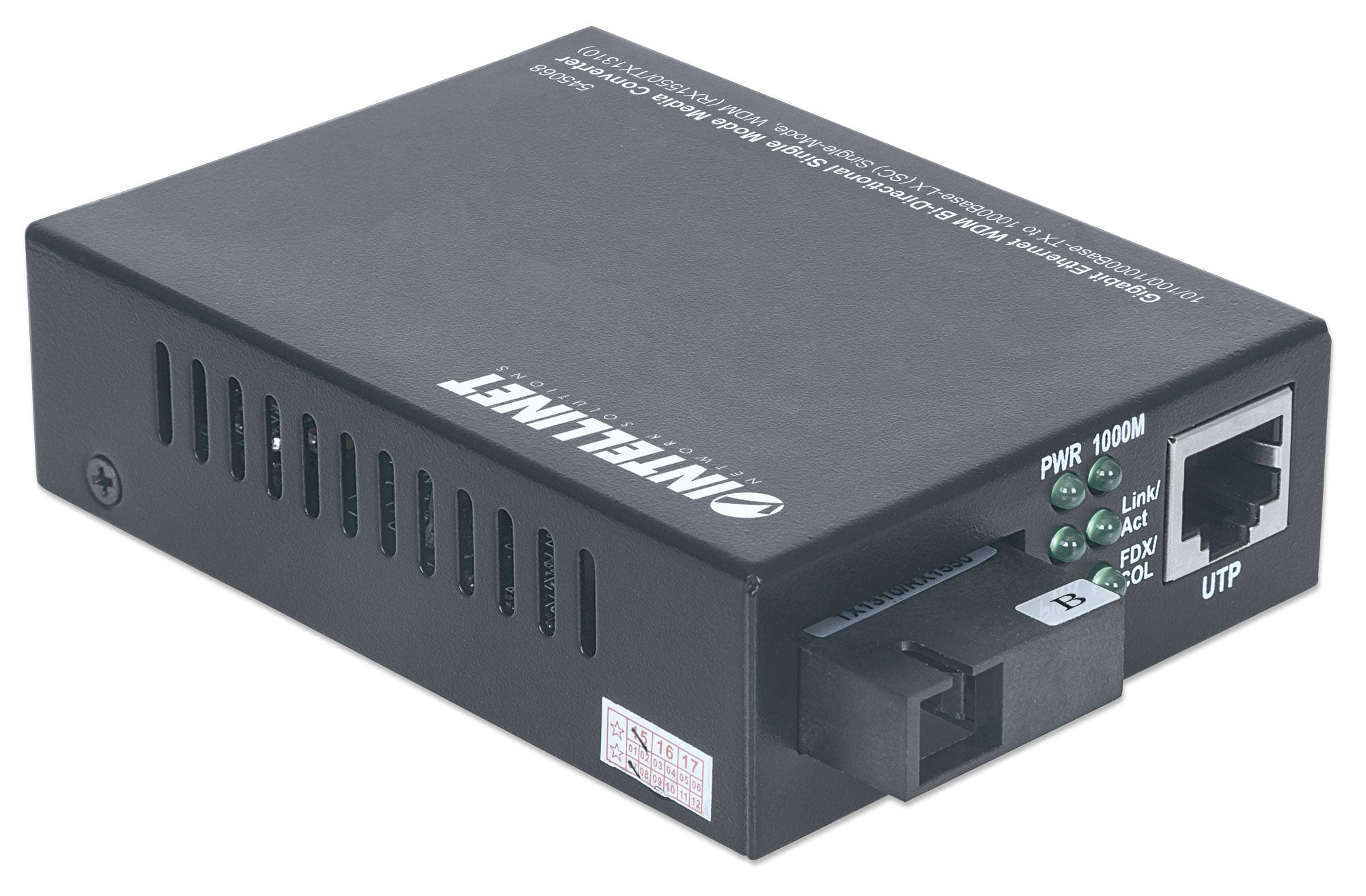 INTELLINET Medienkonverter Gigabit Singlemode 20km RX 1550 Switche