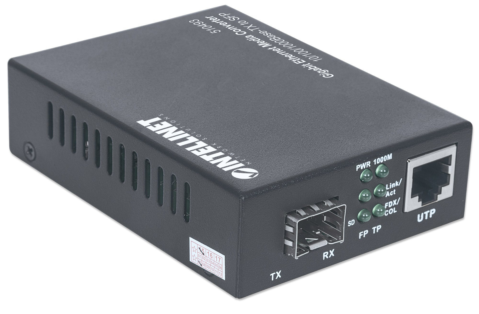 INTELLINET Medienkonverter Gigabit SFP 100m Switche