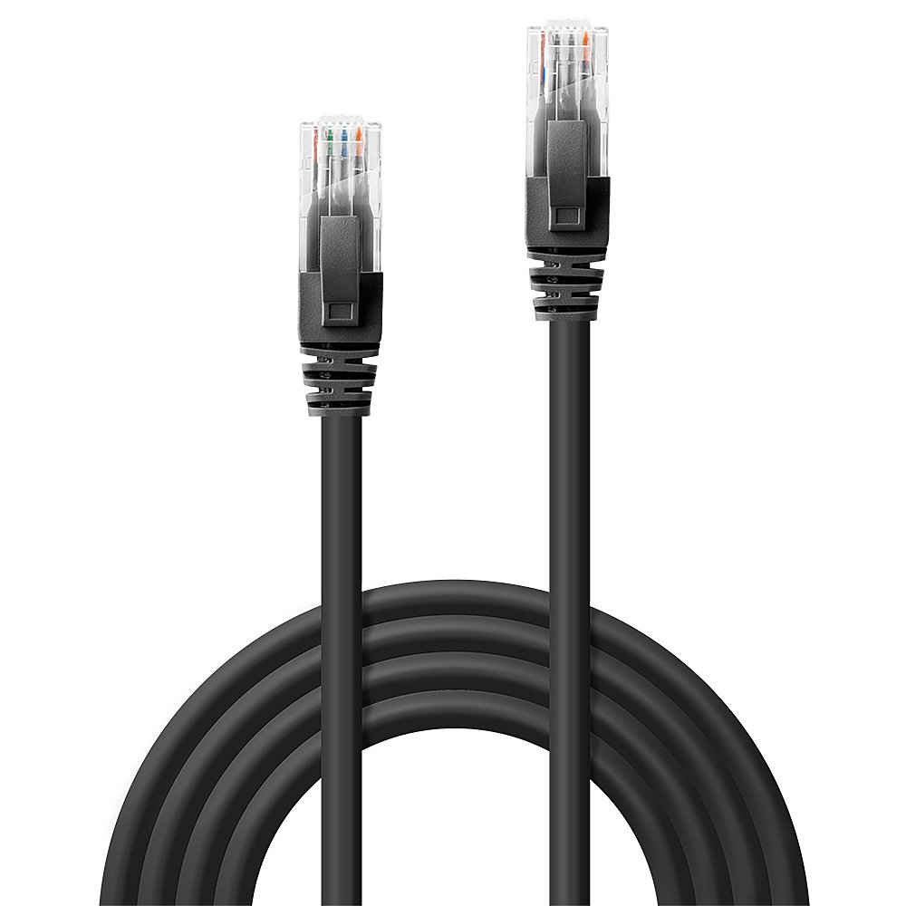 LINDY Patchkabel Cat6 U/UTP schwarz 5.00m
