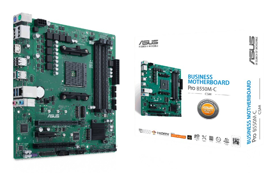 ASUS PRO B550M-C/&shy;CSM                     (AMD,AM4,DDR4,mATX)