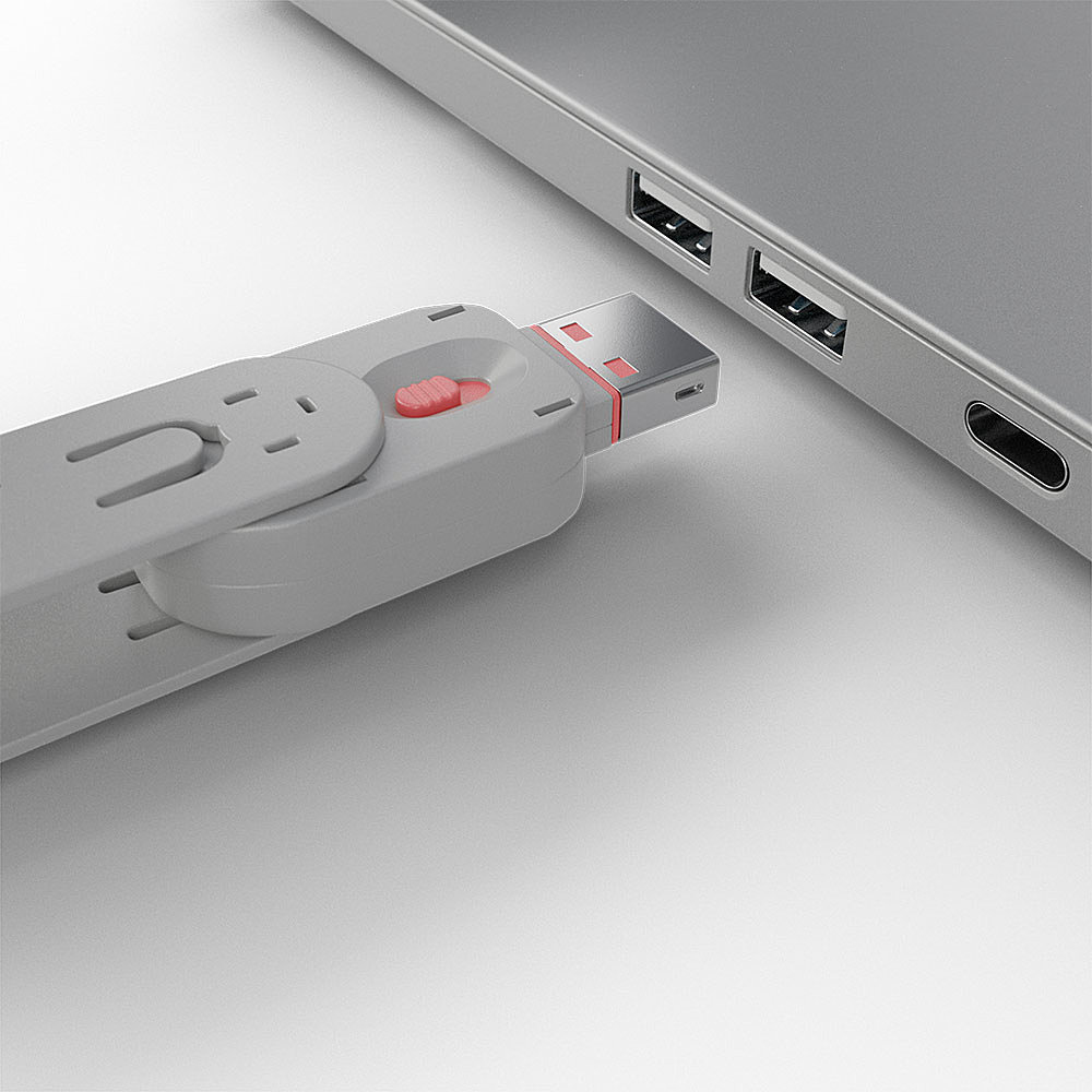LINDY USB Typ A Portschlösser 4xPink mit Schlüssel