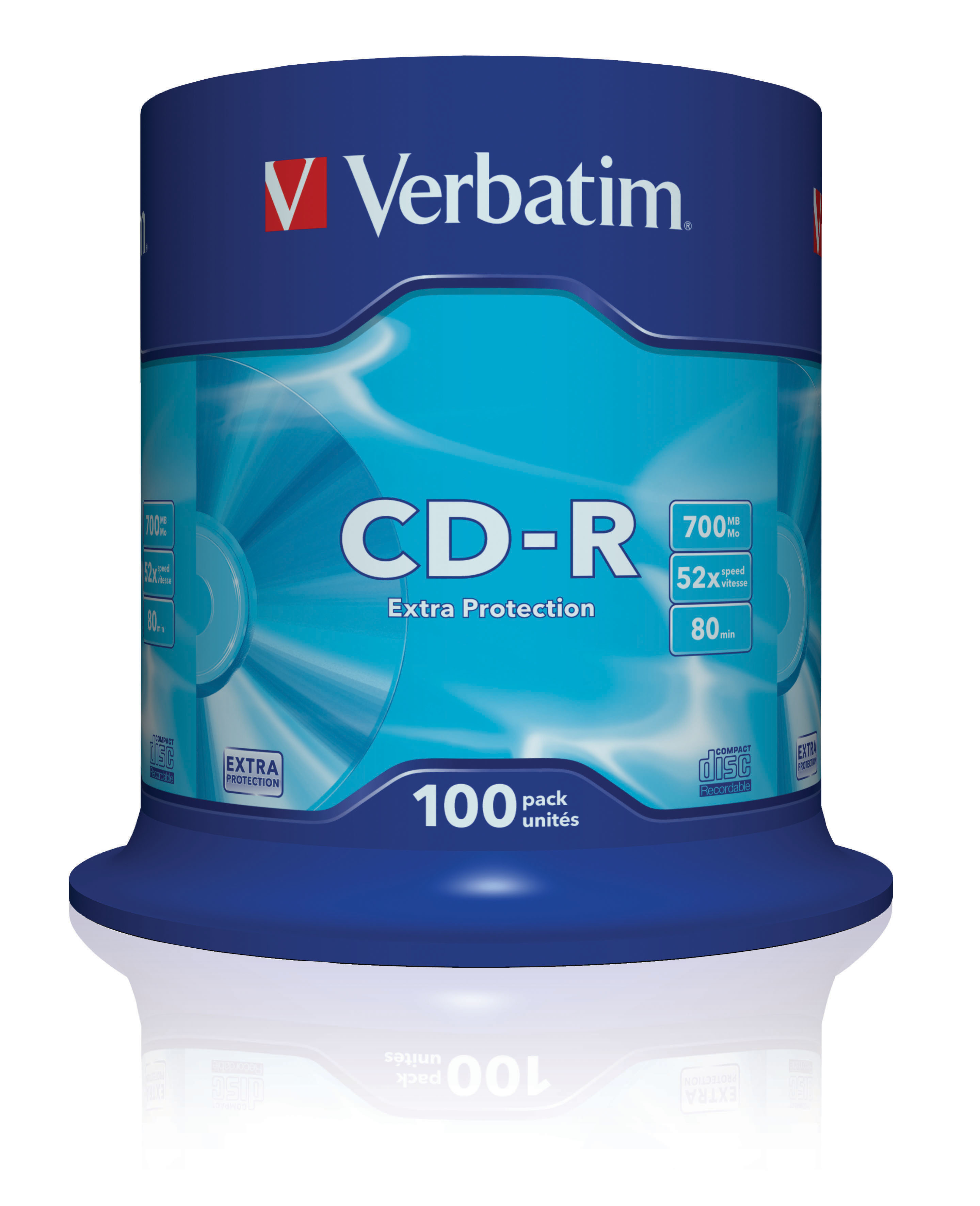 CD-R Verbatim 700MB 100pcs Pack 52x Spindel retail CD-R Verbatim 700MB 100pcs Pack 52x Spindel retail