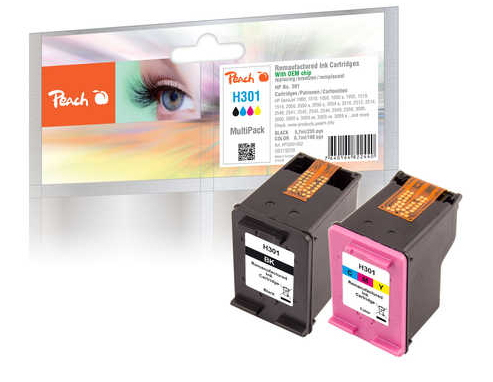 Peach Patrone HP Nr.301 MultiPack no ink level chip remanufactured Patronen HP