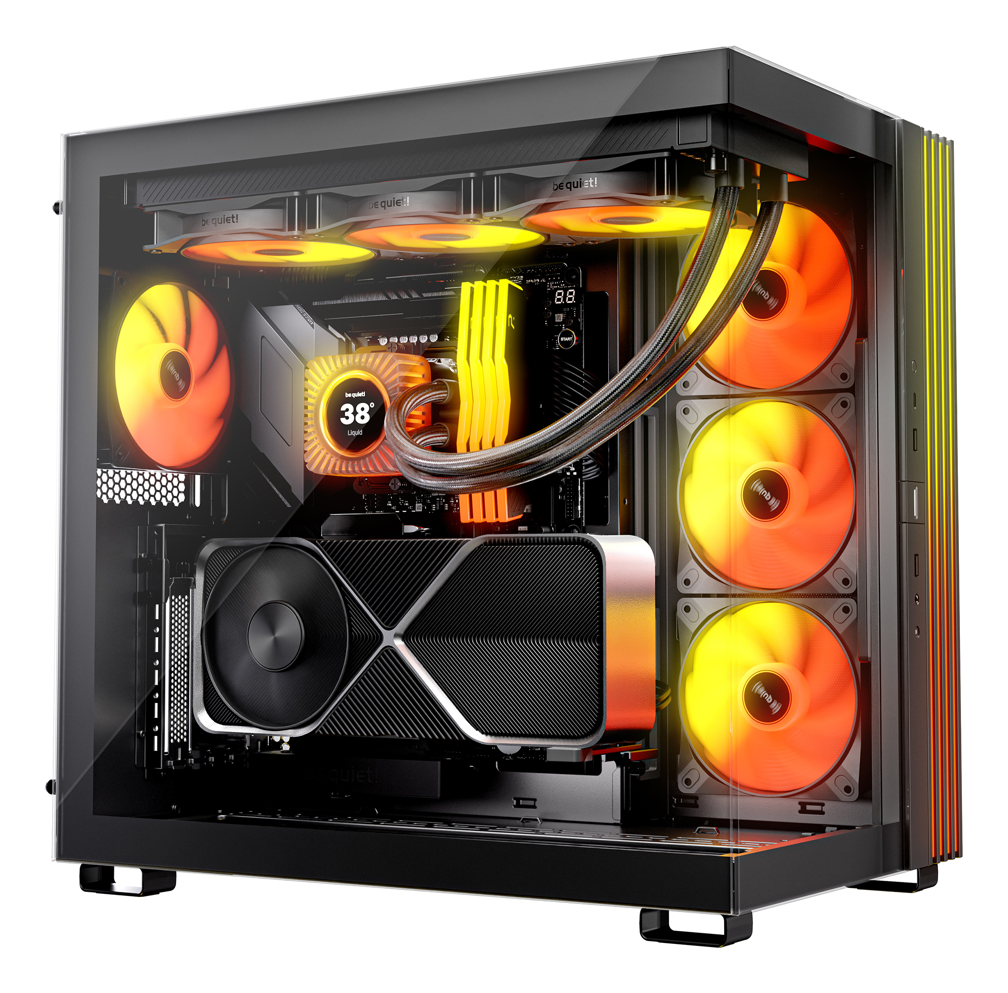 be quiet! WAK LIGHT LOOP IO LCD 360mm Black Wasserkühler