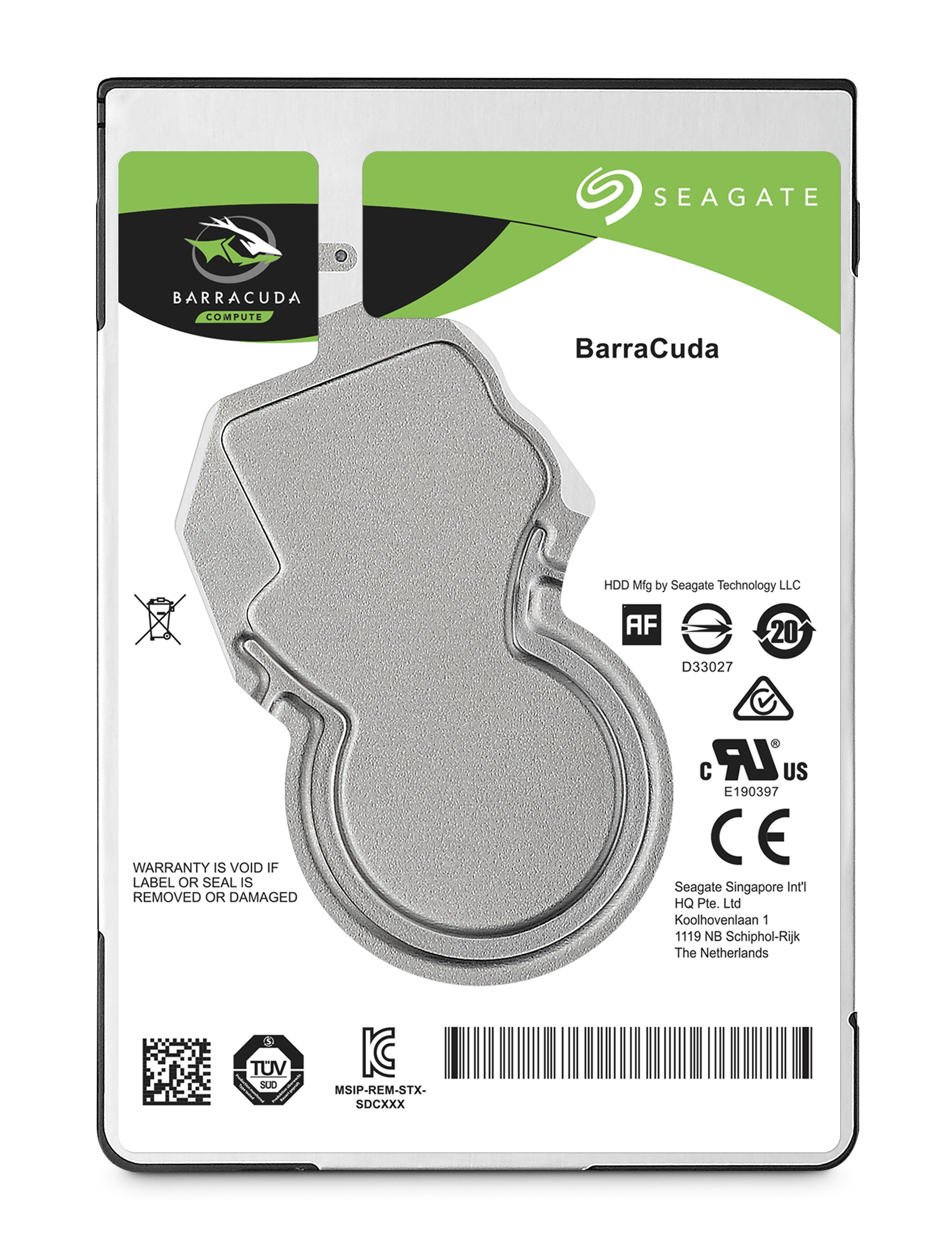 Seagate 6.3cm (2.5")   4TB SATA3 BarraCuda 5400 128MB 15mm inter