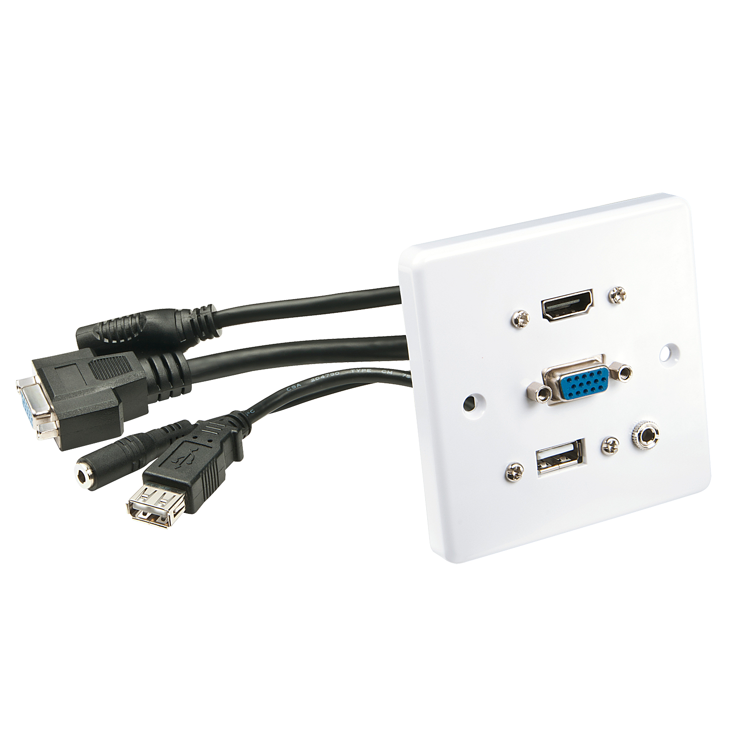 LINDY Wanddose VGA/&shy;HDMI/&shy;USB/&shy;3.5mm Stereo