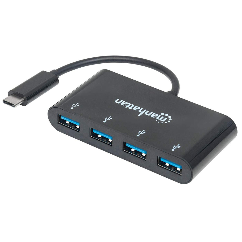 MANHATTAN USB 3.1 Gen1 TypC-Hub 4 USB A-Ports Strom über USB MANHATTAN USB 3.1 Gen1 TypC-Hub 4 USB A-Ports Strom über USB