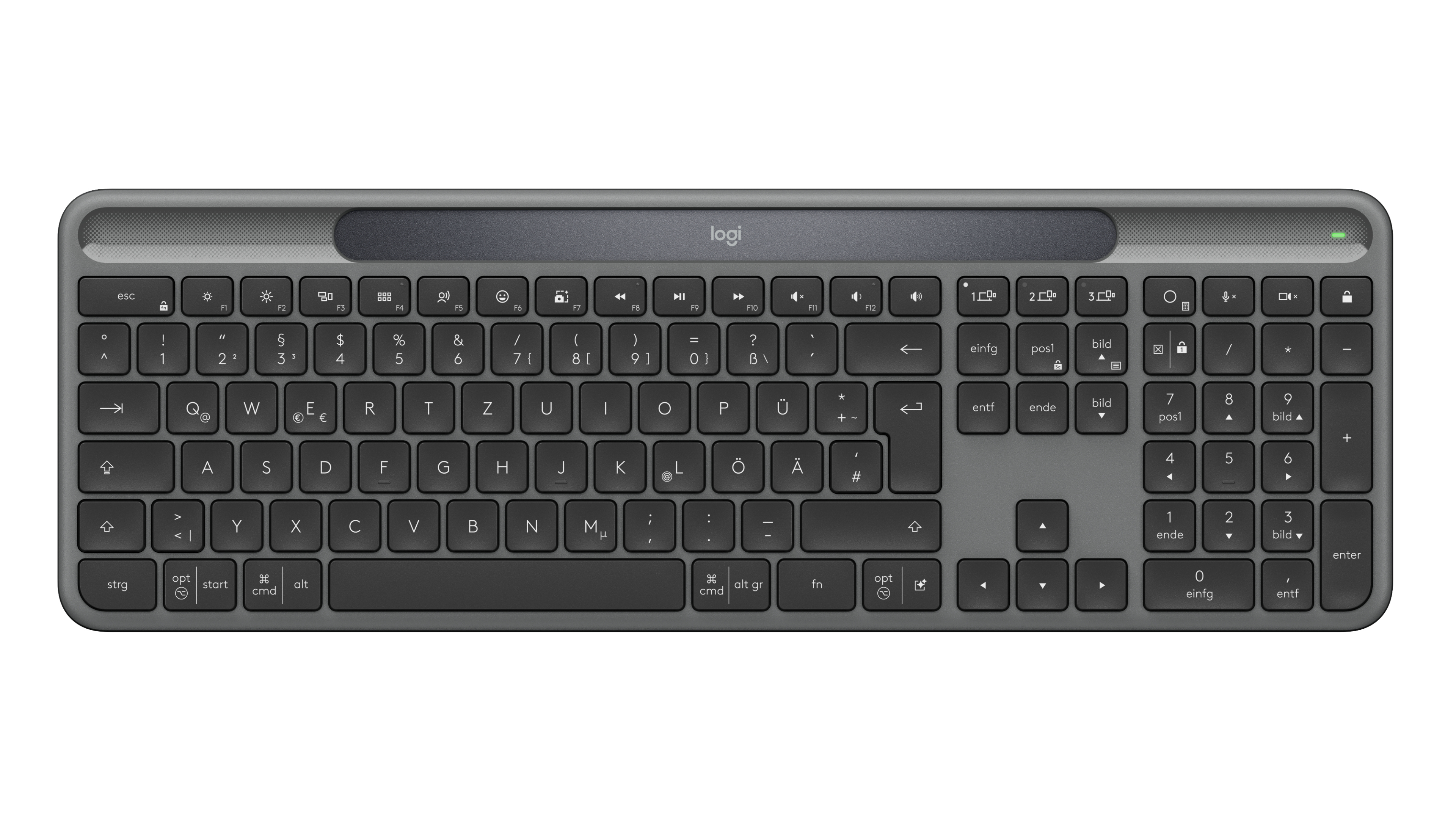 Logitech Wireless Keyboard K980 Signature Slim Solar black