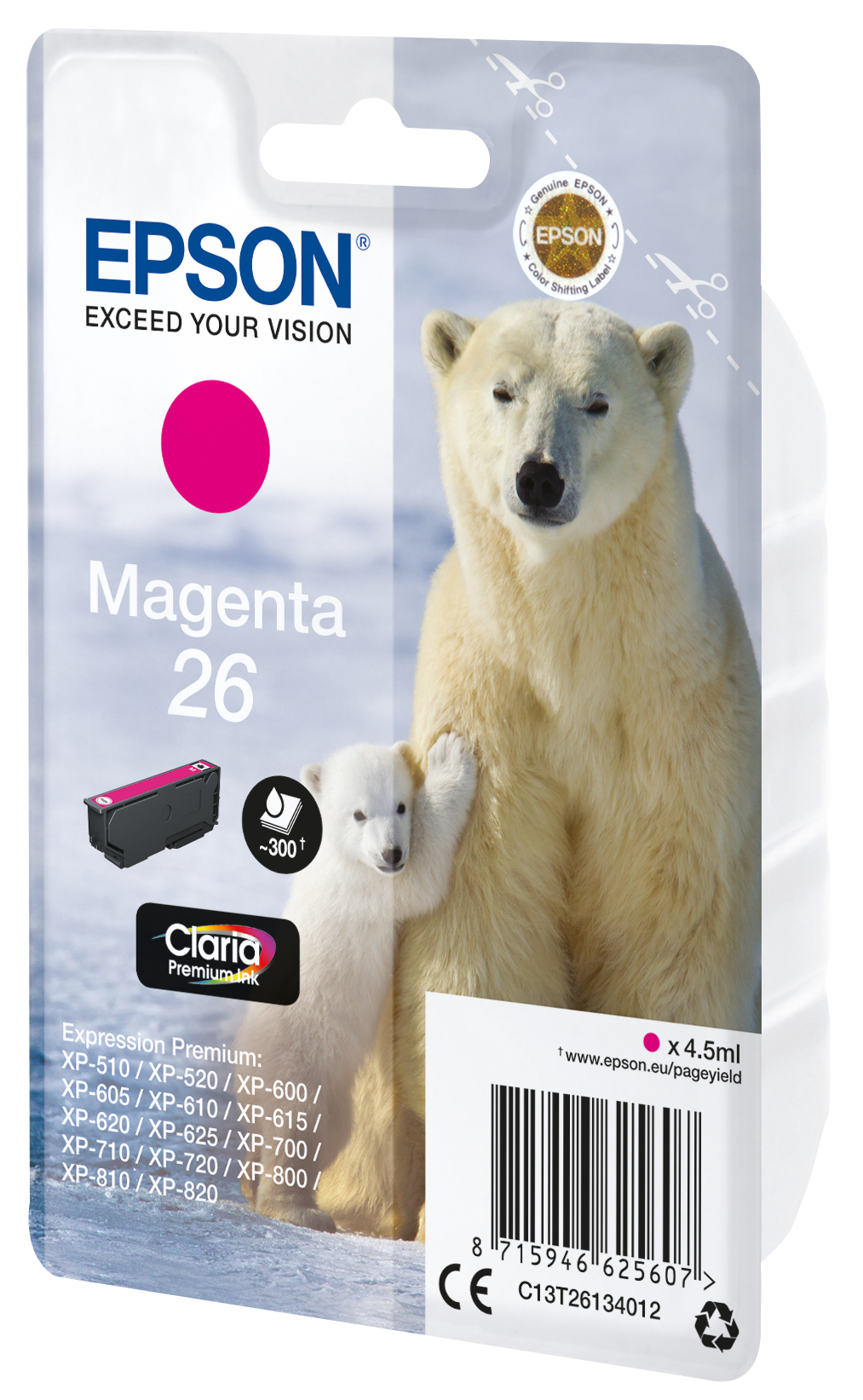 Patrone Epson 26 magenta T2613 Patronen Epson