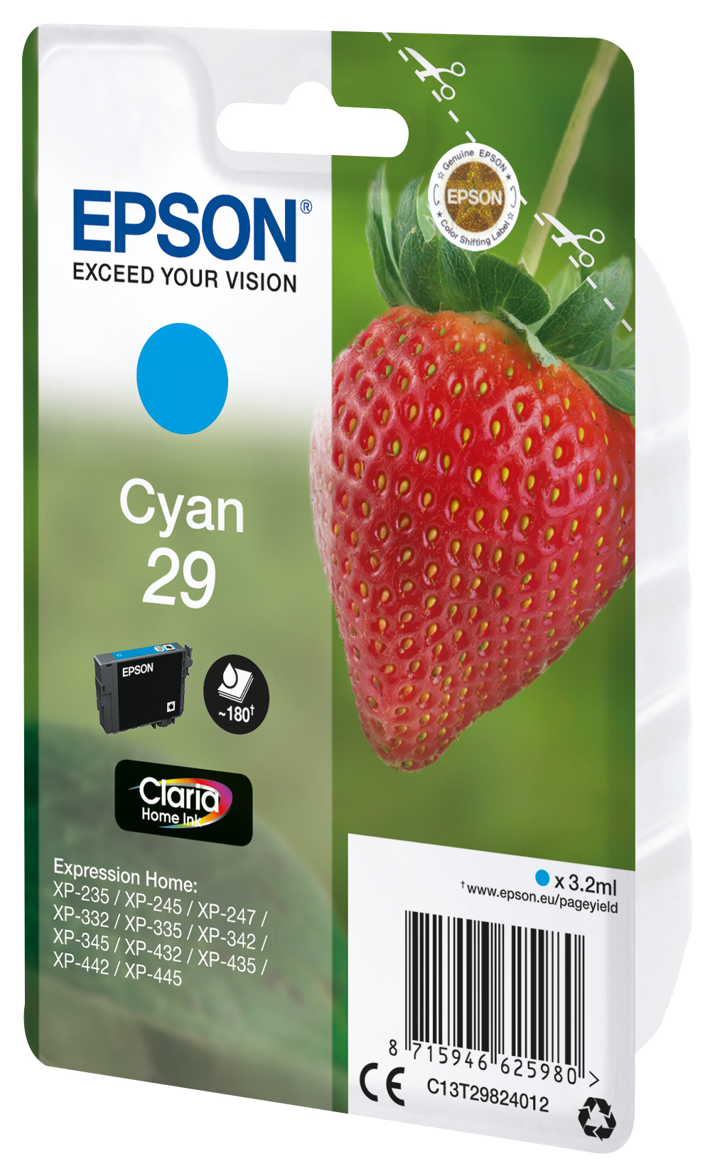 Patrone Epson 29 cyan                                  T2982