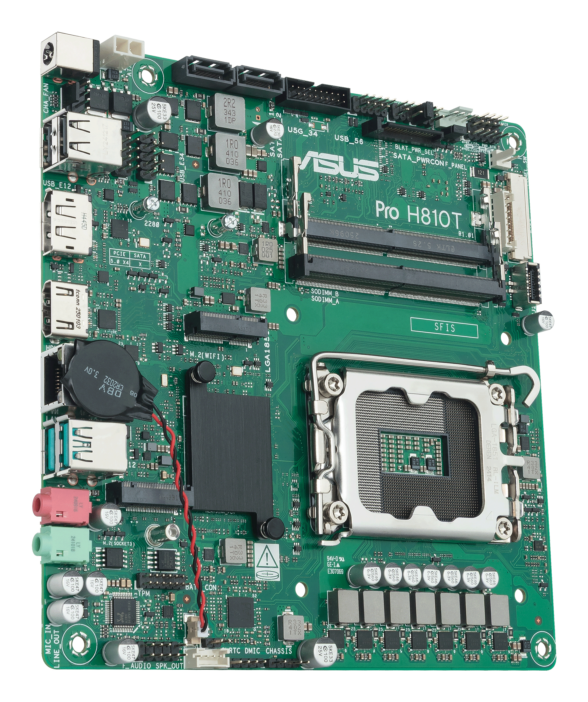ASUS PRO H810T-CSM (INTEL,1851,DDR5,thin mITX)