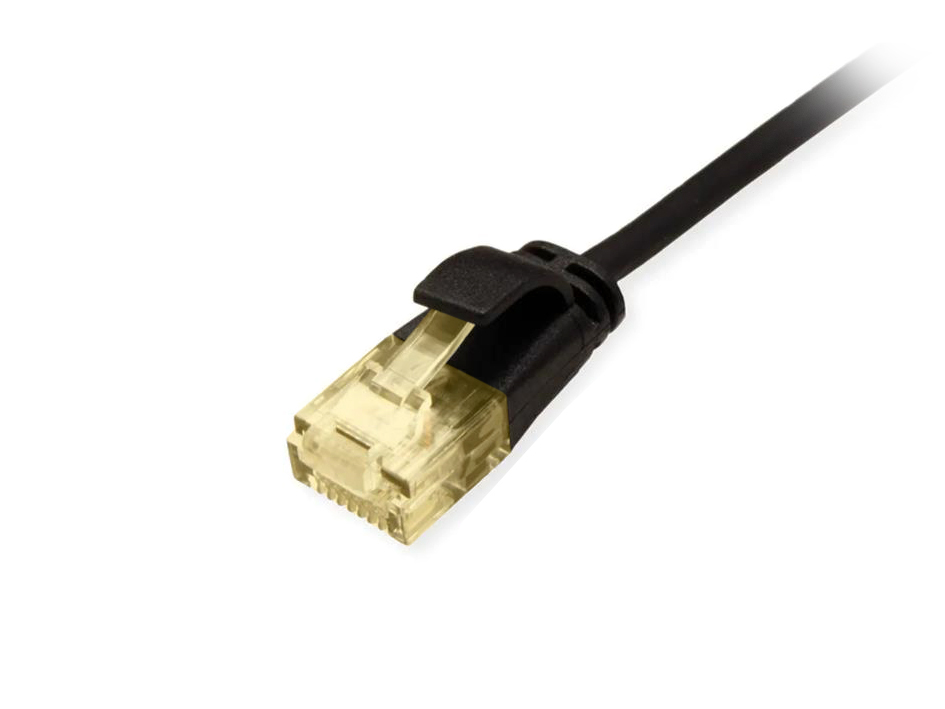 Equip Patchkabel Cat6A SlimFlex U/UTP 0.15m schw.LSZH 2xRJ45 Polybeutel Patchkabel RJ45