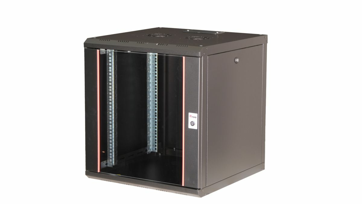 Equip 19" Netzwerkschrank Glastür PM 600x600mm 12HE schwarz Equip 19" Netzwerkschrank Glastür PM 600x600mm 12HE schwarz