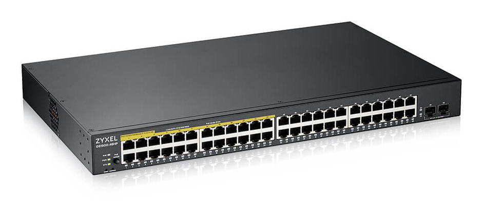 Zyxel Switch 48x GE GS1900-48HP V2 48 Port Gbe L2 PoE Switche
