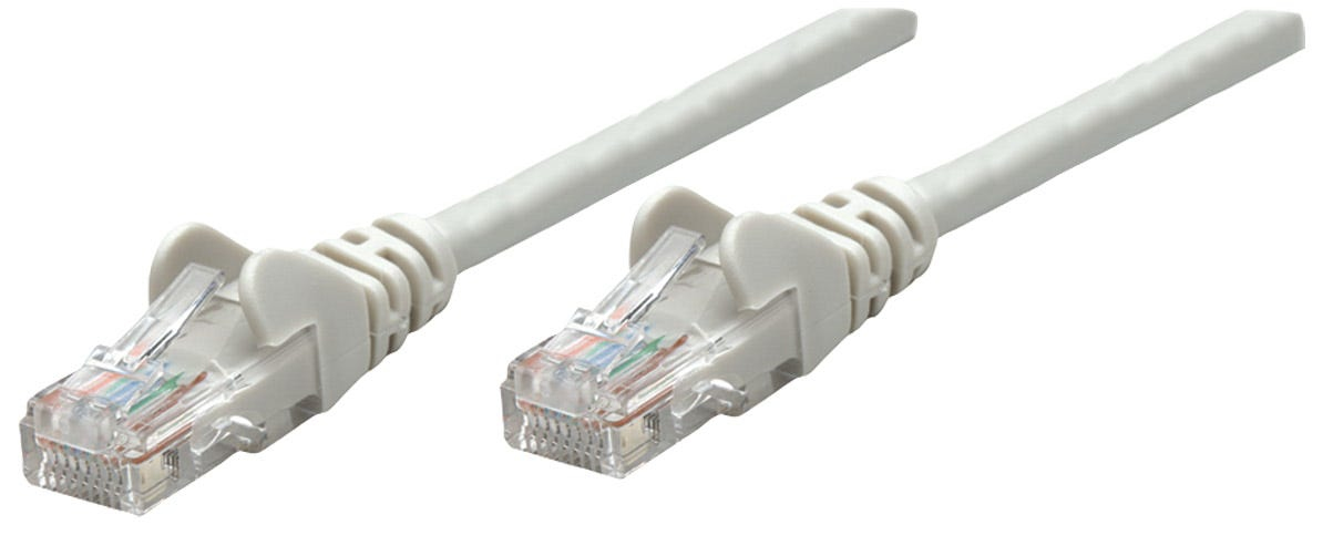 INTELLINET Patchkabel RJ45 S/FTP Cat6 Kupfer LSZH 1,5m grau Patchkabel RJ45