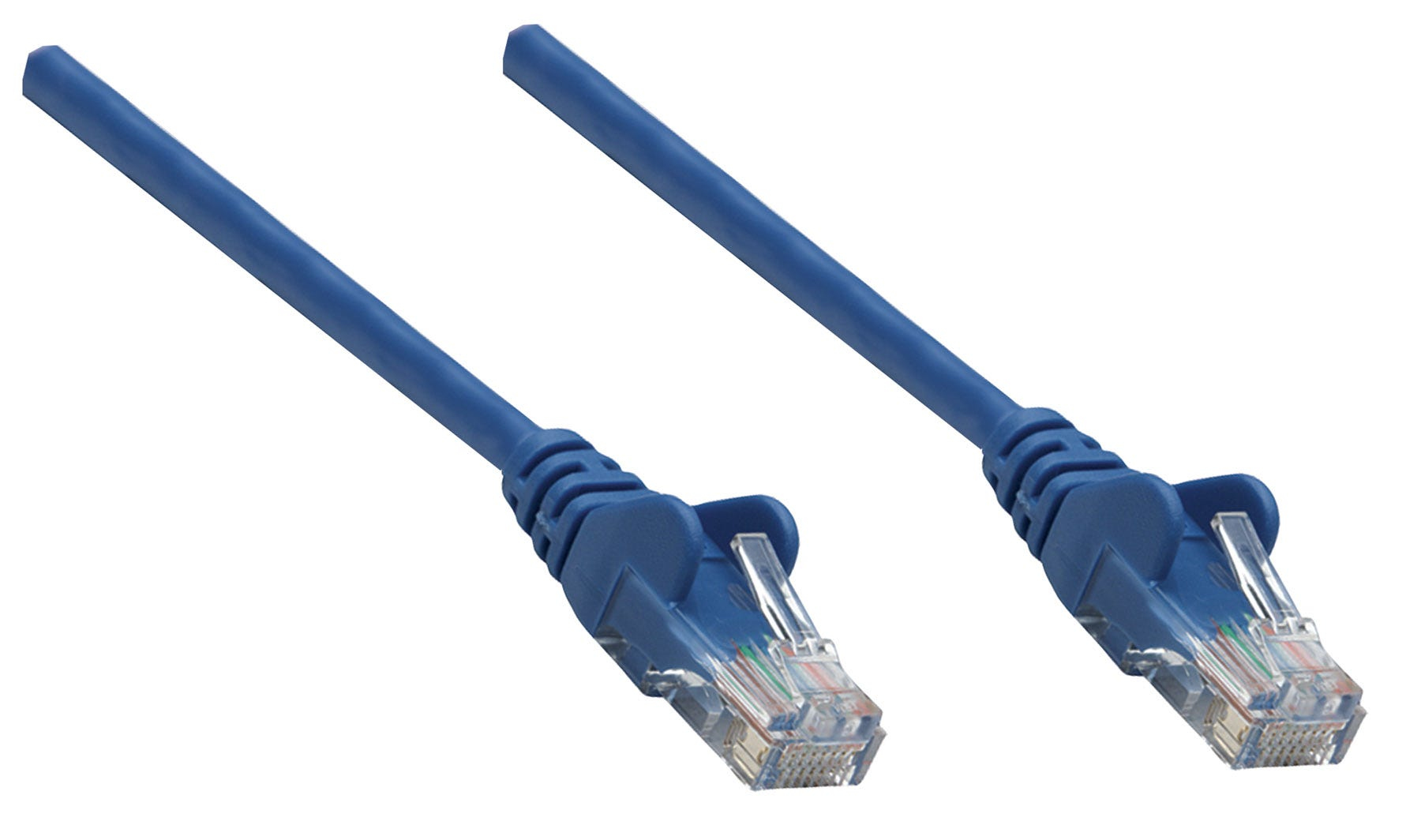 INTELLINET Patchkabel Cat6A CU S/FTP LSZH 0.25m blau
