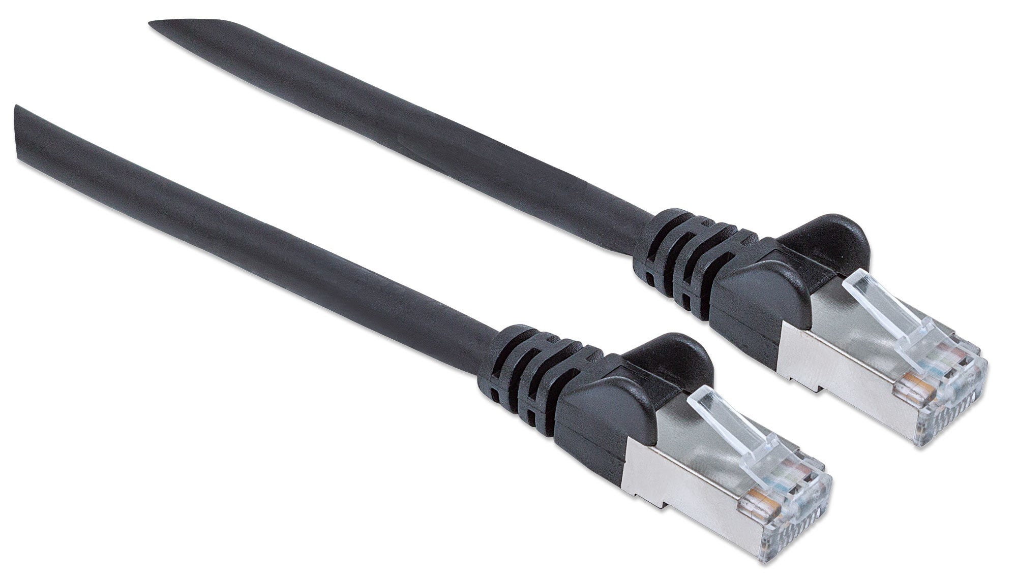 INTELLINET Patchkabel Cat6A CU S/FTP LSZH 15.0m schwarz