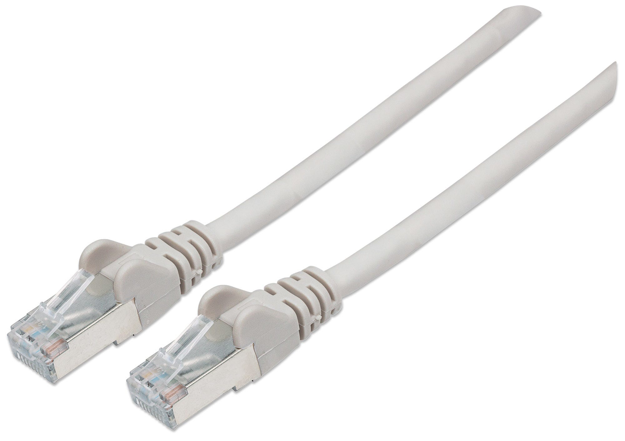 INTELLINET Patchkabel Cat6A CU S/FTP LSZH 1.00m grau