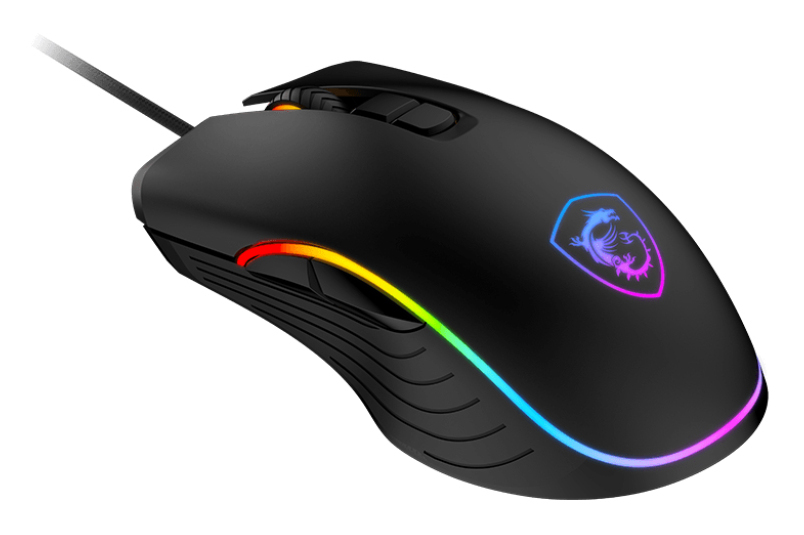 MSI Forge GM300 Gaming Maus, Black, USB Mäuse & Tastaturen