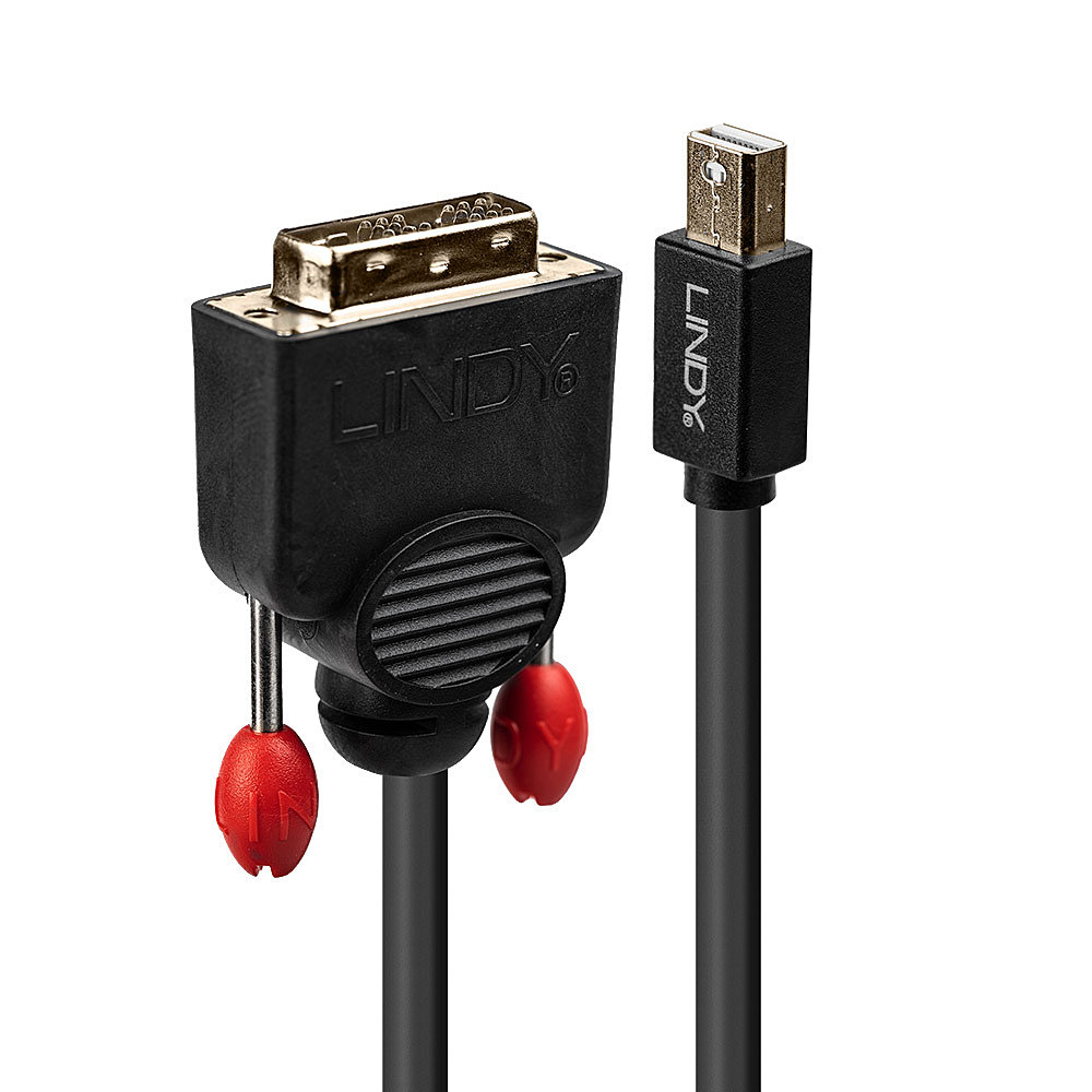LINDY Mini-DisplayPort an DVI-D Kabel schwarz 3m LINDY Mini-DisplayPort an DVI-D Kabel schwarz 3m