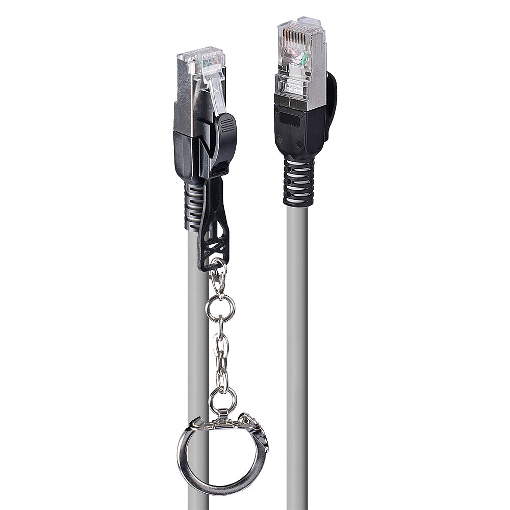 Lindy 47602 Netzwerkkabel Grau 1 m Cat6a S/FTP (S-STP)