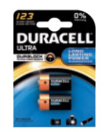 Duracell Batterie Ultra Photo Lithium 123 (CR17345) 2St. Batterien Lithium