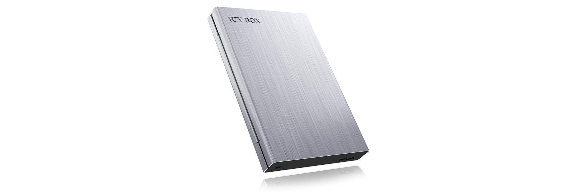 Geh. IcyBox USB 3.0  2,5" SATA3 HDD/&shy;SSD -> PC/&shy;MAC Aluminium reta