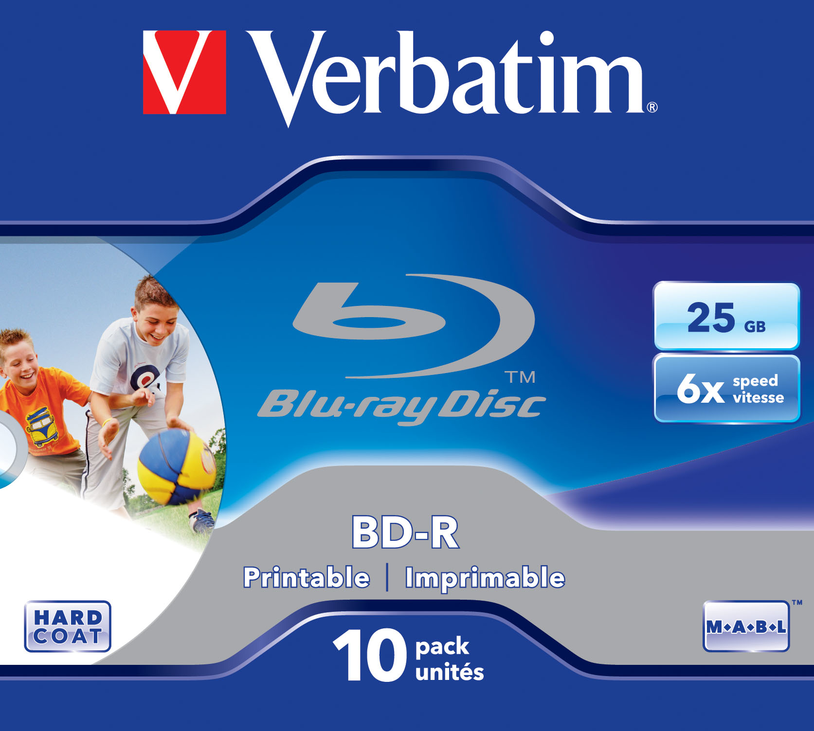 Bluray Verbatim 25GB 10pcs  printable Jew.C 6x sing. BD-R