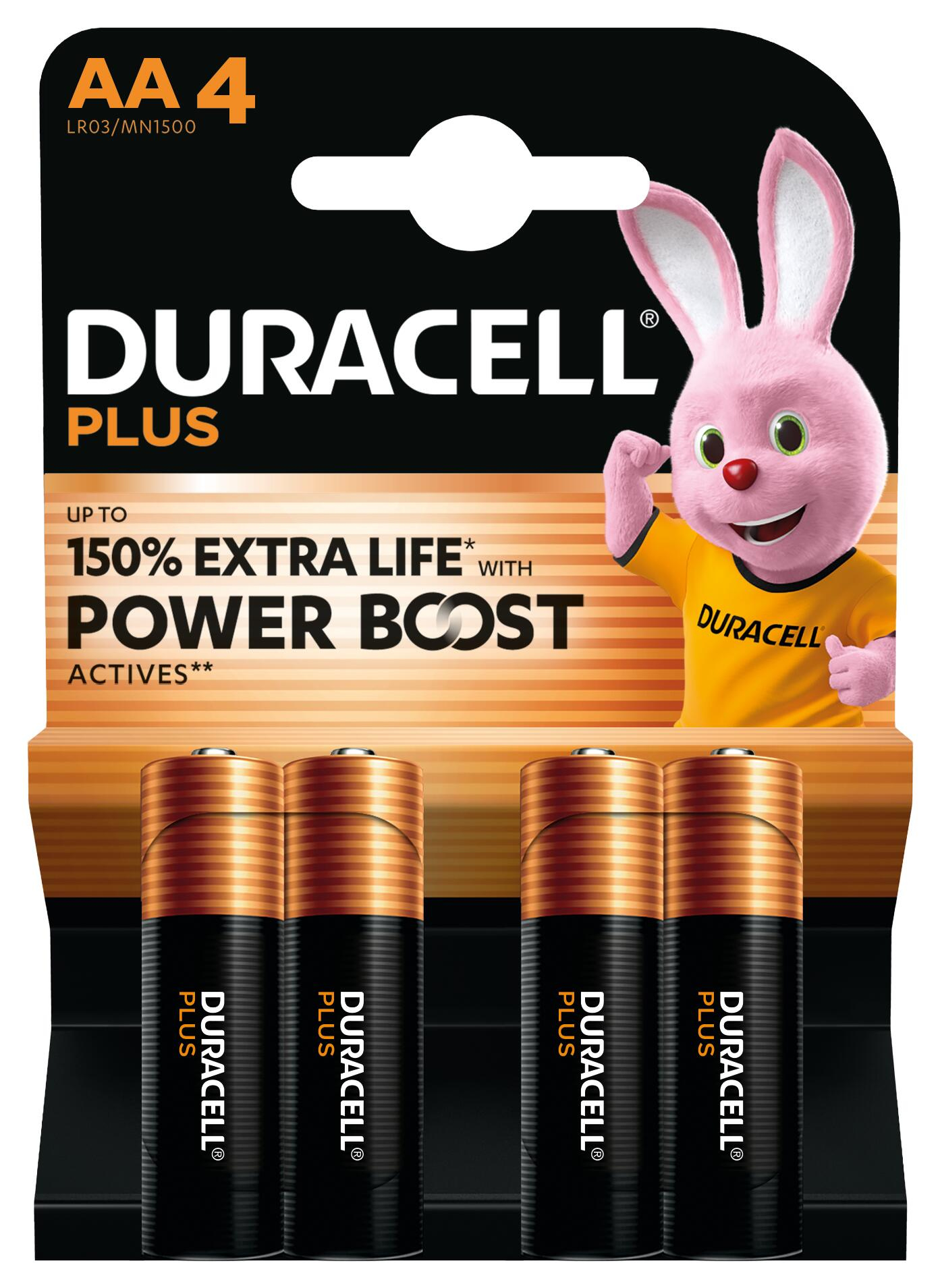 Duracell Batterie Plus - AA (MN1500/LR6) Boost K4  4St.