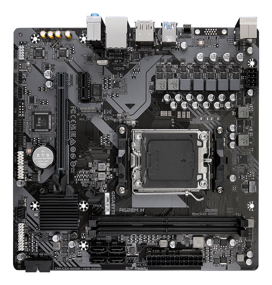 Gigabyte A620M H                     (A620,AM5,mATX,DDR5)
