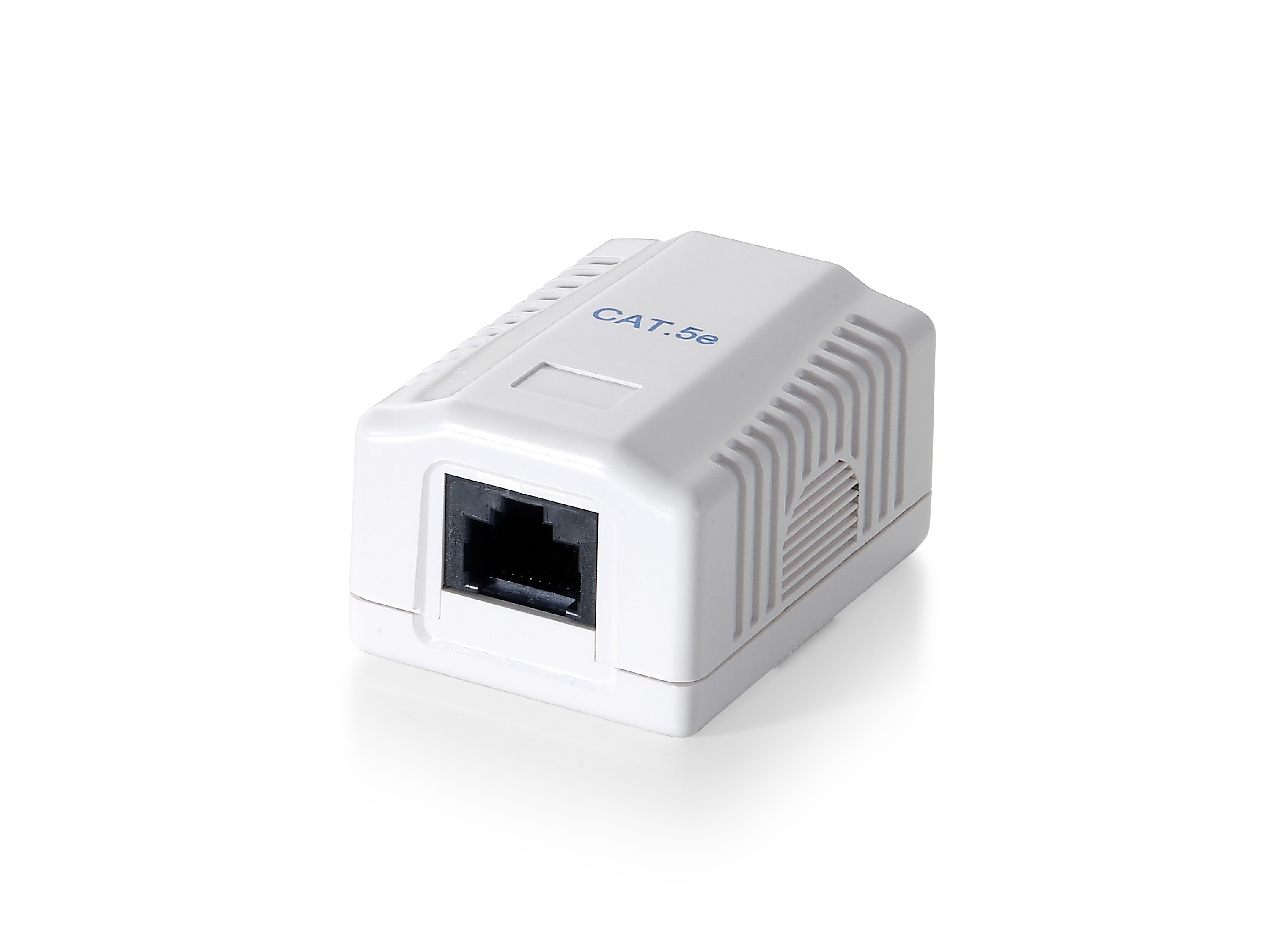 Equip Aufputzdose Cat6 1-Port RJ45 UTP Prem. RAL 9010 ws Polybeu