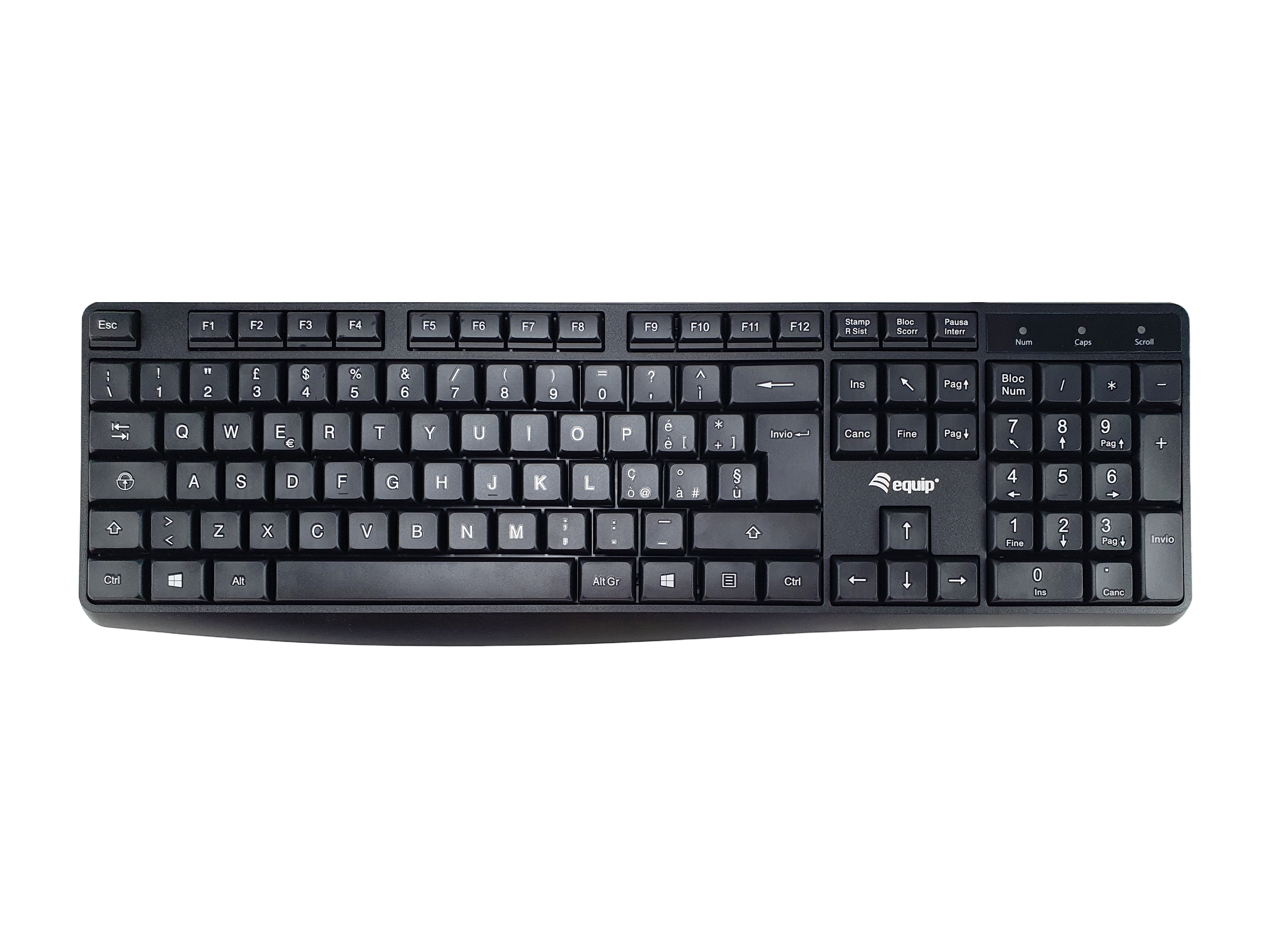 Equip Tastatur Kabelgebunden               IT schwarz  1.50m