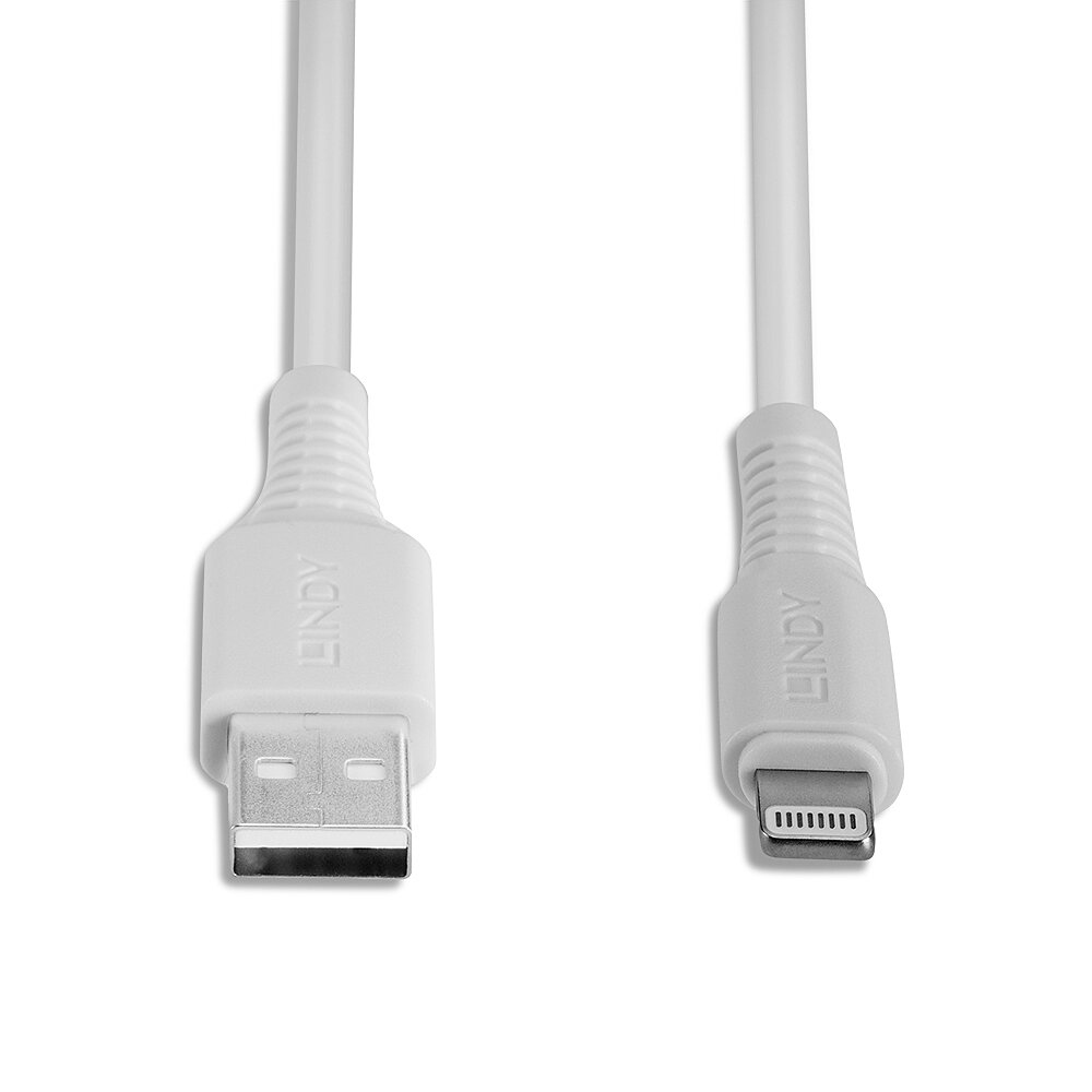 Lindy 31325 Lightning-Kabel 0,5 m Weiß
