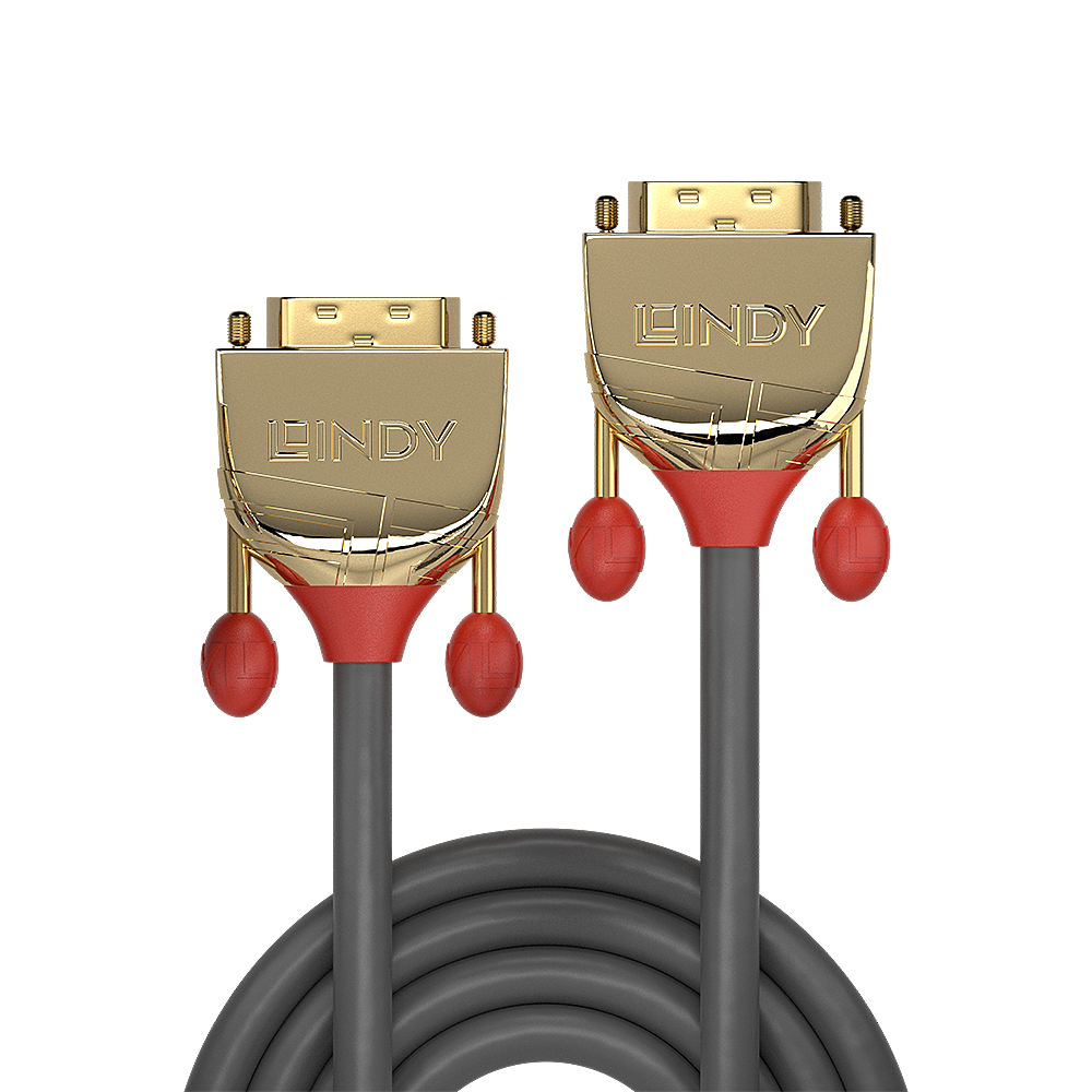 LINDY DVI-D Dual Link Kabel Gold Line 10m