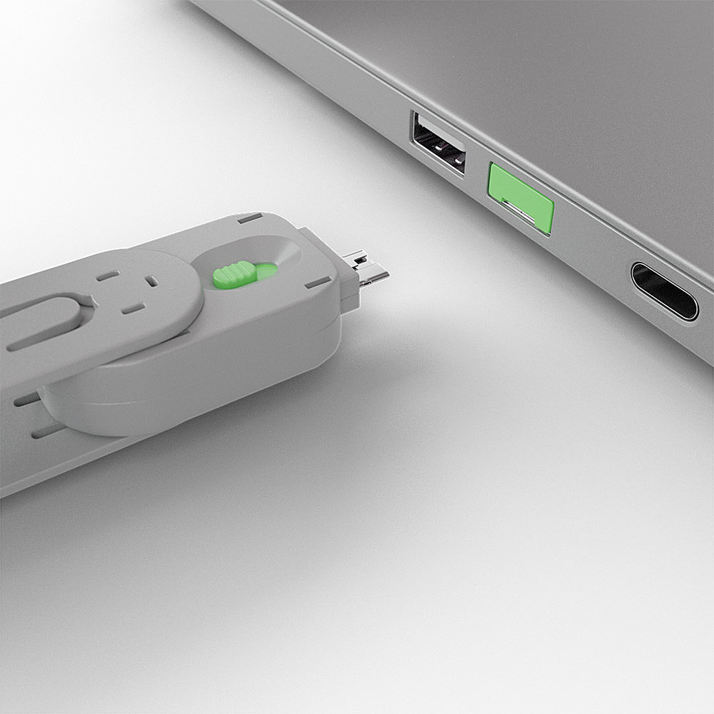 LINDY Schlüssel für USB Typ A Port Schloss grün