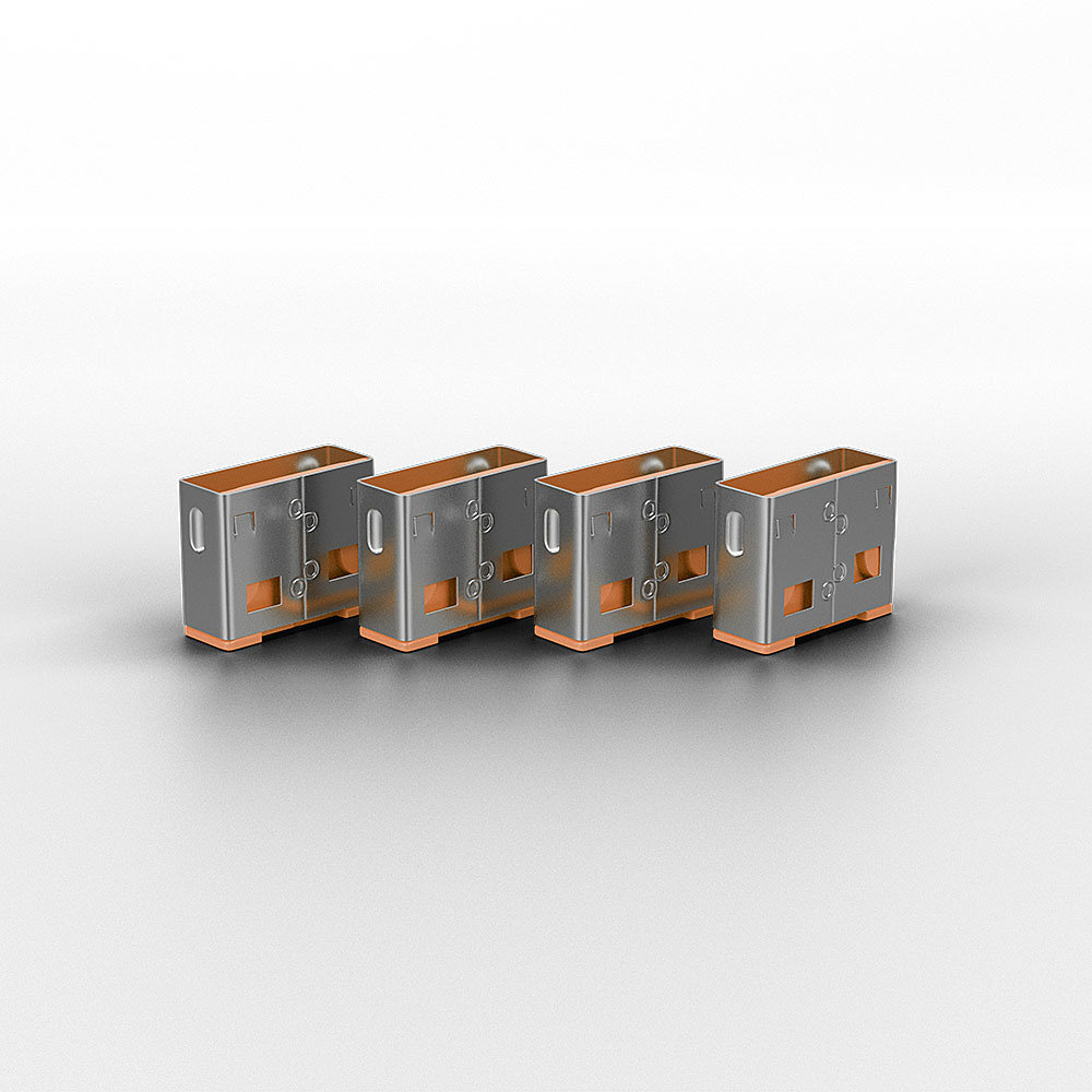 Lindy 40463 Schnittstellenblockierung USB Typ-A Orange Acrylnitril-Butadien-Styrol (ABS) 10 Stück(e)