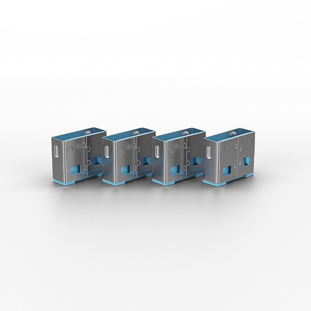 LINDY USB Typ A Portschlösser 10xBlau Erweiterung für 40452