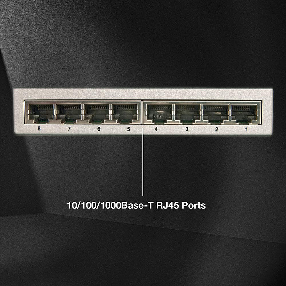 LINDY Switch 8-Port Gbit Metall schwarz