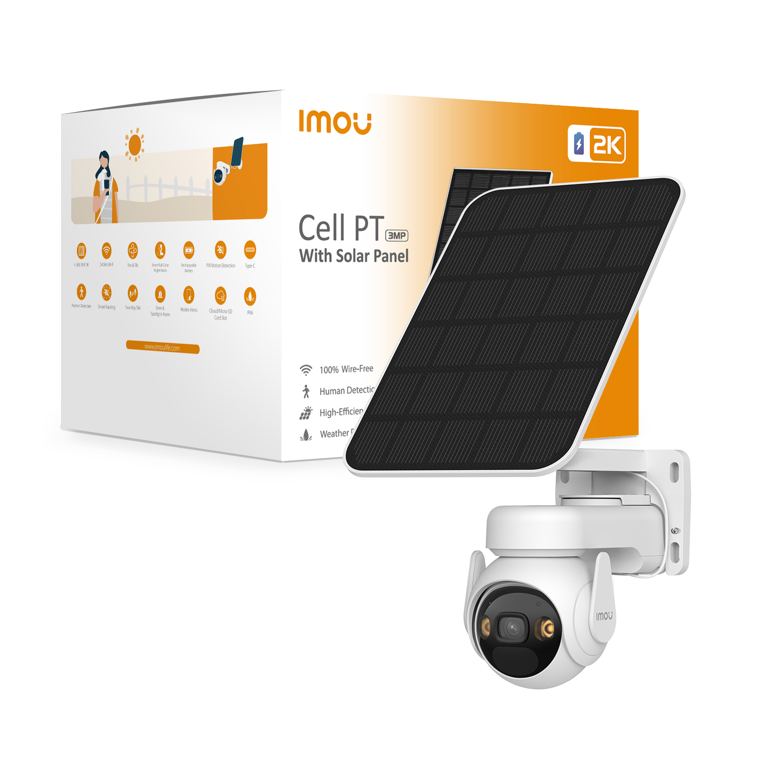 IMOU IPCam Cell PT    3MP WLAN 2K +Solarpanel Webcams